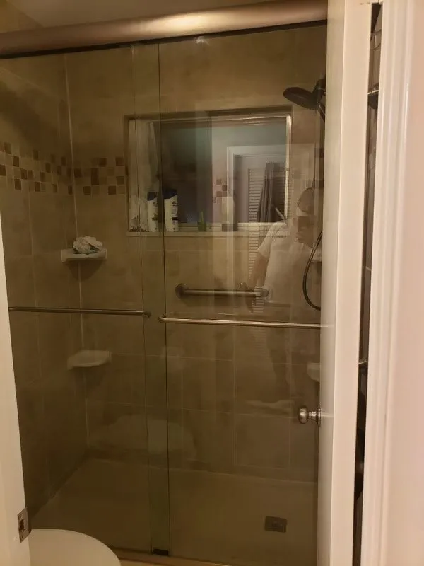 Bypass Shower Doors installed