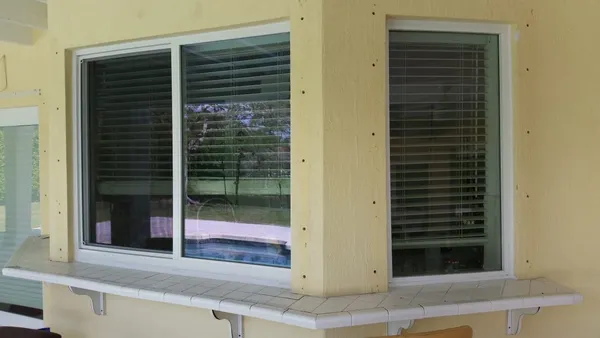 Impact windows and doors - 3 window panels.