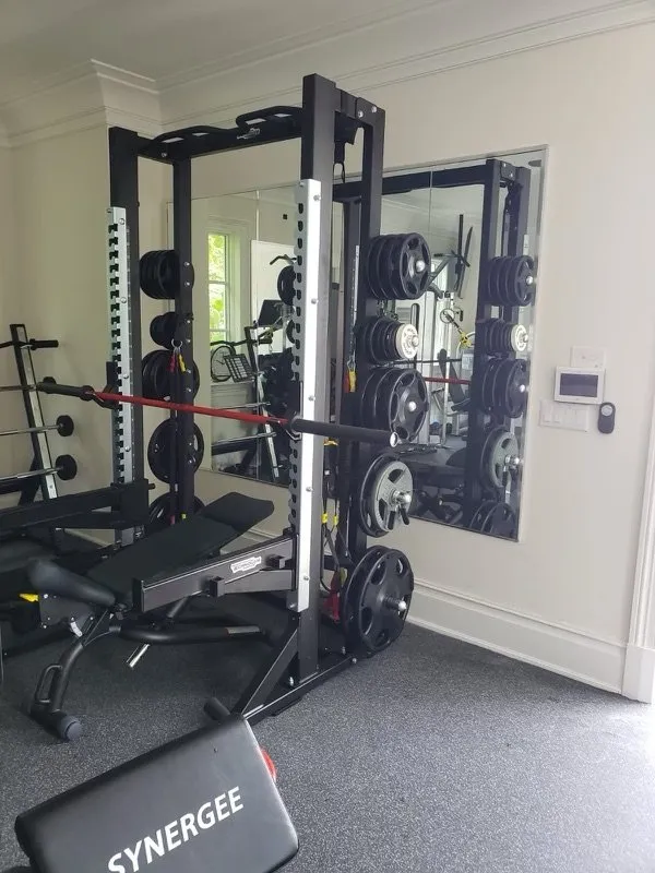 Custom Made Mirrors in home gym
