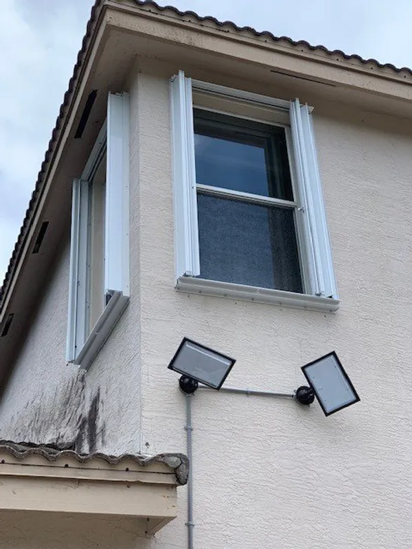 Accordion shutter installation