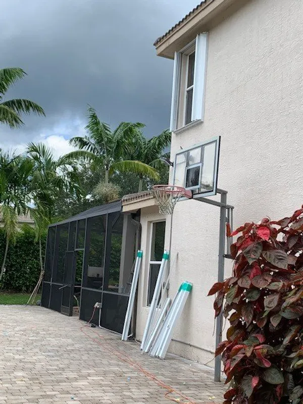 Accordion shutter installation