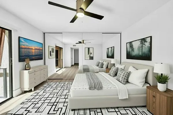Remodeled bedroom