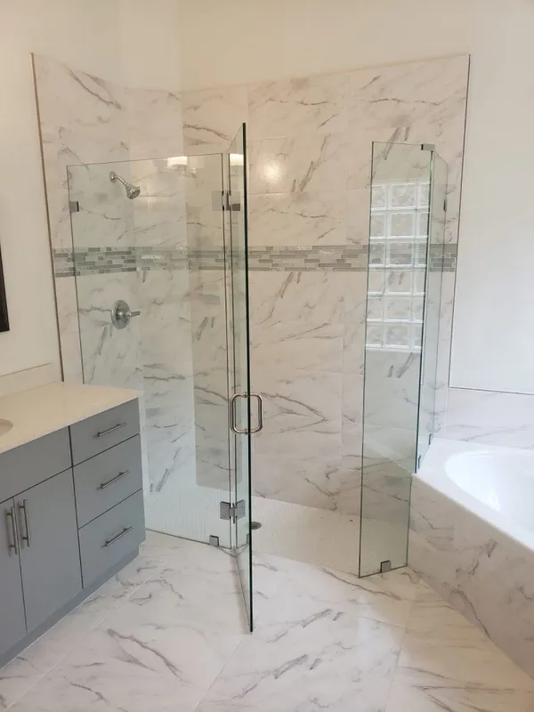 Neo-Angle Showers doors - Custom Bypass Shower Doors