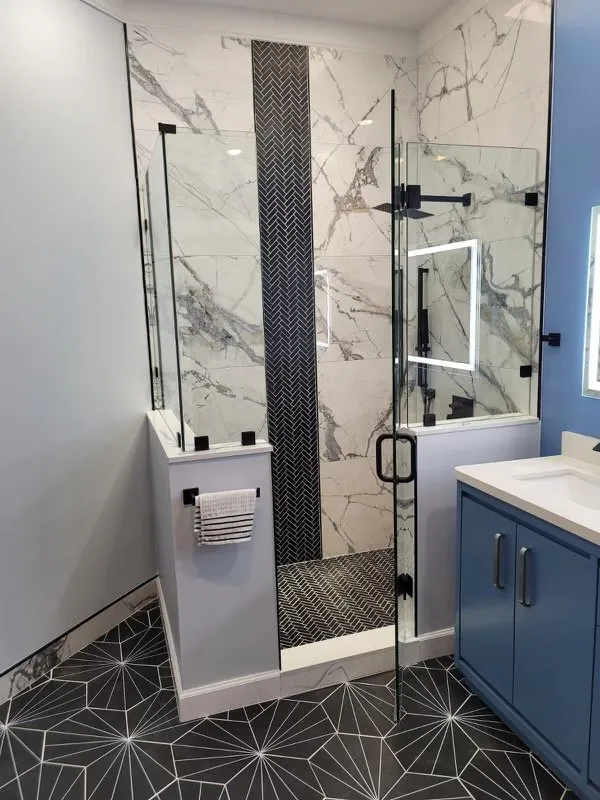 custom glass shower enclosure in boca raton fl