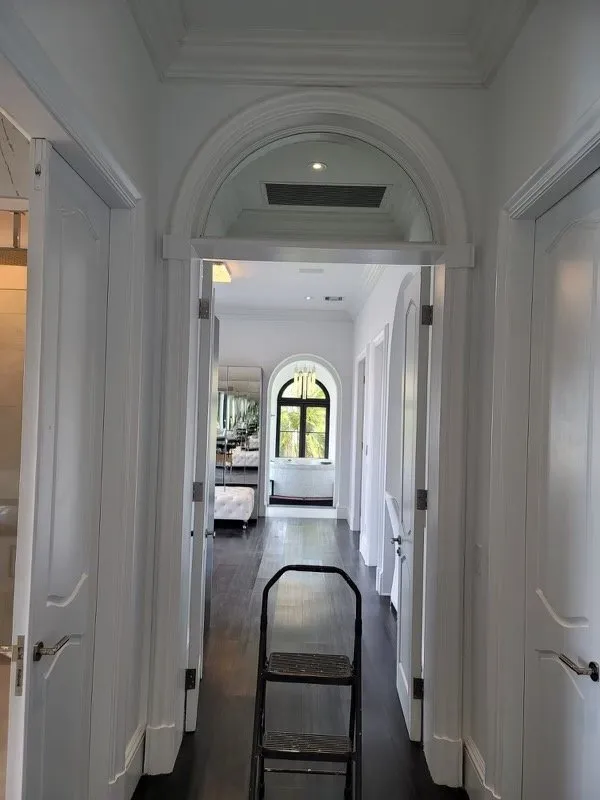 Glass Repair and Replacement in hallways in Palm Beach home